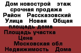Дом новострой, 2этаж -срочная продажа  › Район ­ Рассказовский › Улица ­ Новая › Общая площадь дома ­ 168 › Площадь участка ­ 2 000 › Цена ­ 1 900 000 - Московская обл. Недвижимость » Дома, коттеджи, дачи продажа   